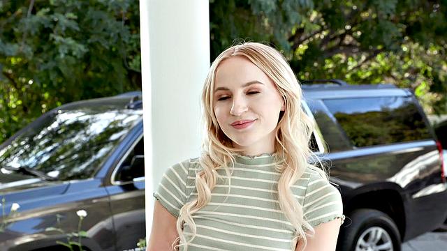 DEVILS FILM - Hot Teen Babysitter Sage Rabbit Gets Her Mouth And Pussy Filled By Employer's Cock