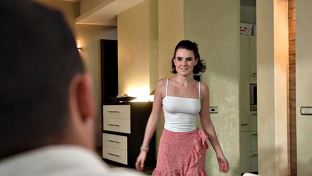 Teasing babe analfucked by BF