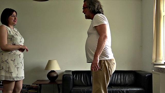 Chubby babe gets a rough fuck by Pascal