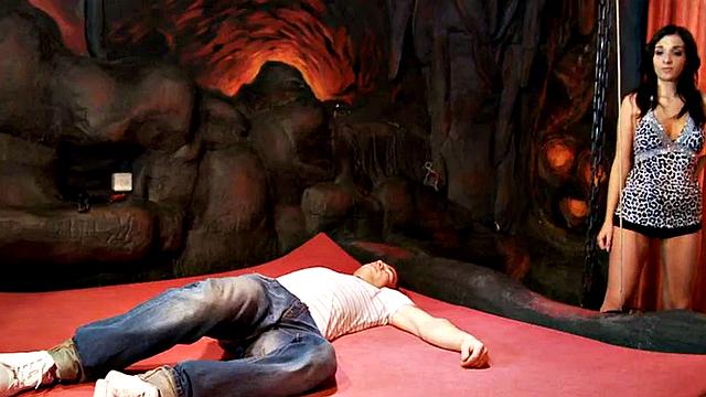 St. Andreas cross femdom fun