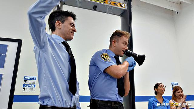 Soaked-Panty Slut in the Security Line