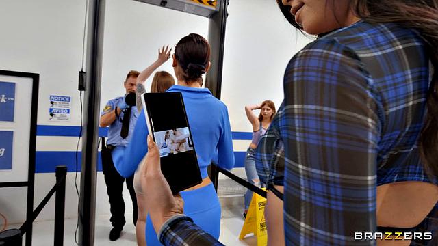 Soaked-Panty Slut in the Security Line