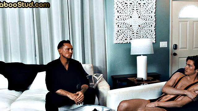 Weird skinny twink fucked by stepdaddy till facial.