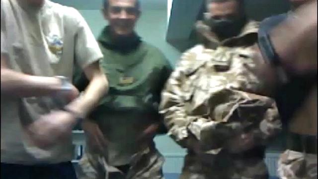 Sexy soldiers enjoy web