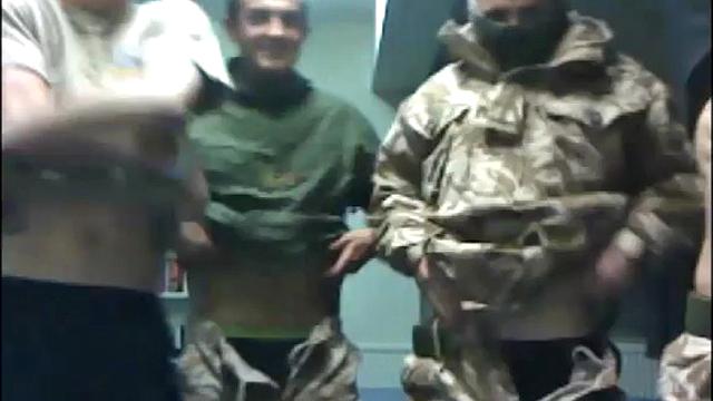 Sexy soldiers enjoy web