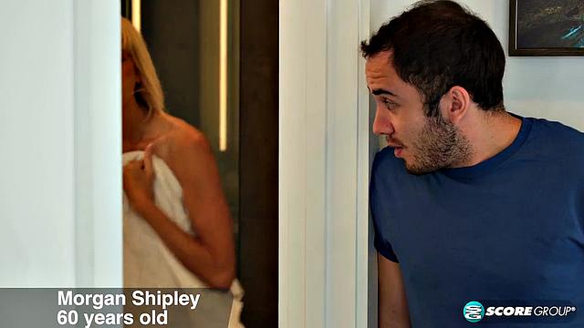 New Big-Titted 60-Year-Old Morgan Fucks Her Step-Son