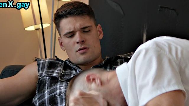 Gay man barebacked in bathroom by jock till cumshot