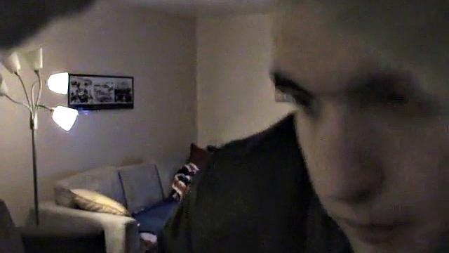 Naughty teen sucks on hard dick in spy cam scene