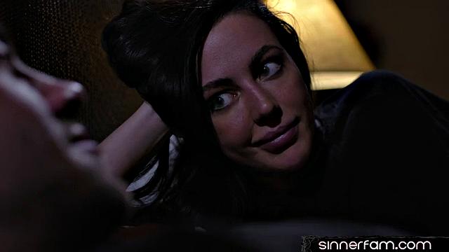 Cute stepdaughter banged by stepdad