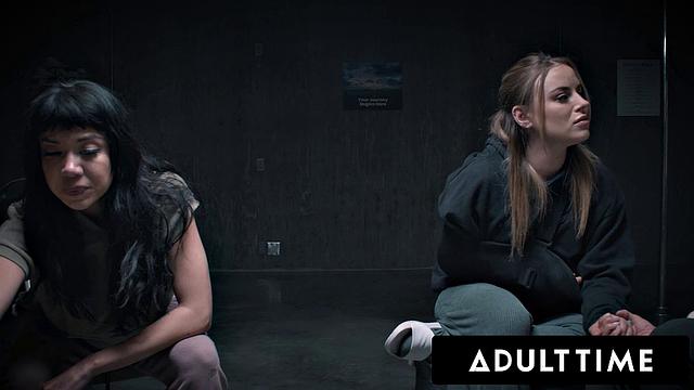 ADULT TIME - LESBIAN SEX ADDICTS GROUP ORGY! Sarah Arabic, Reagan Foxx, Little Puck & MORE!