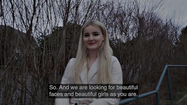 Shady casting director fooling a blonde