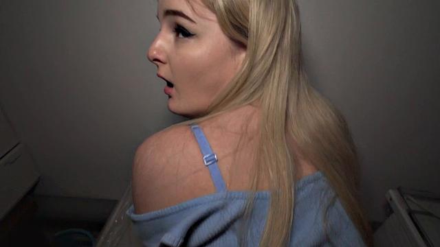 Shady casting director fooling a blonde