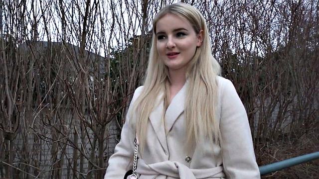 Shady casting director fooling a blonde