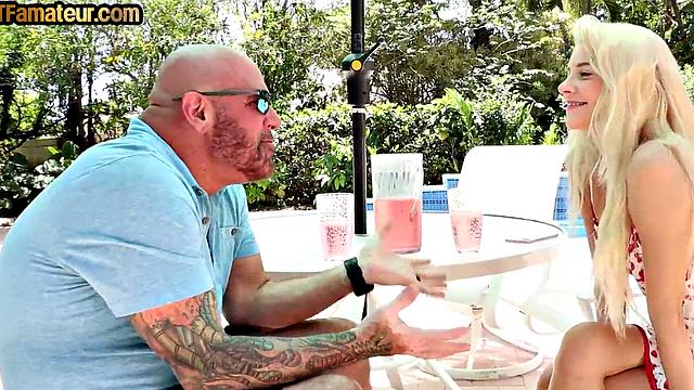 Pussypounded amateur babe rides cock after teasing