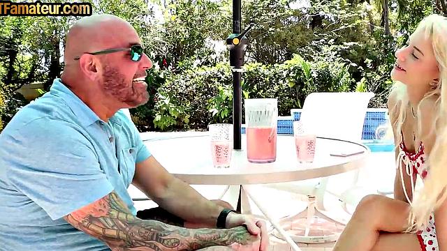 Pussypounded amateur babe rides cock after teasing