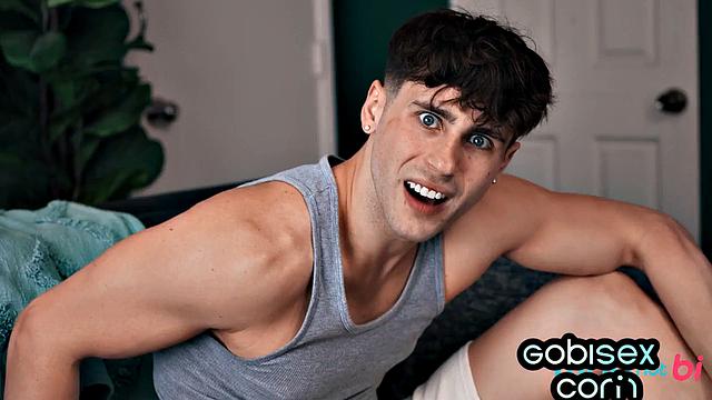 Nasty MILF pleasuring femboi and his boyfriend