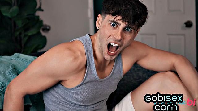 Nasty MILF pleasuring femboi and his boyfriend