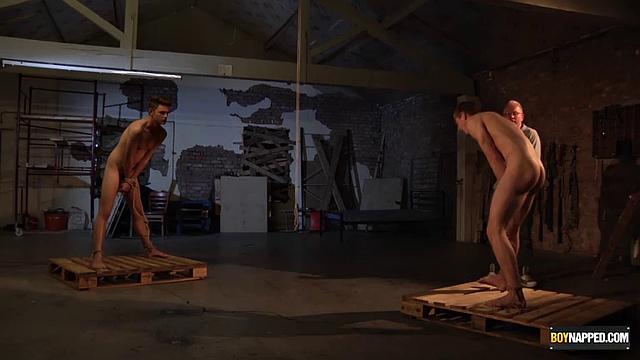 dominant master pushes Luke Adams, Dylan Strike and Sebastian Kane into wild gay submission