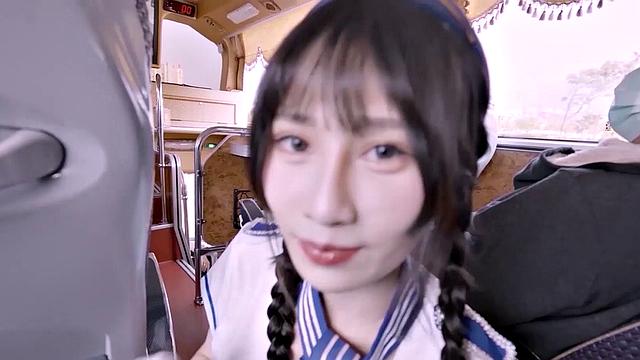 Sex tour bus with sexy guide Miss Xiao Ye Ye