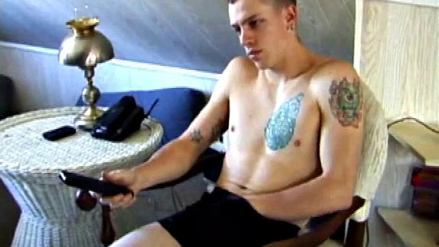 Shane Strokes His Dick