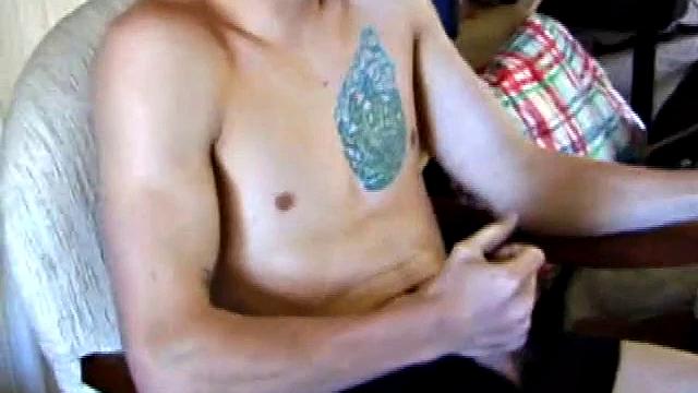 Shane Strokes His Dick