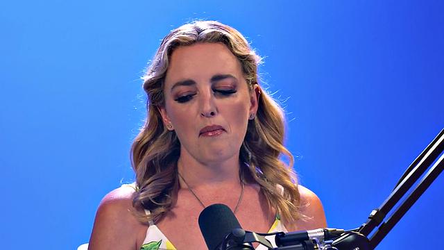 Solo masturbating girl enjoys fingering her wet shaven pussy