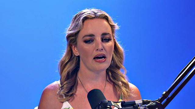 Solo masturbating girl enjoys fingering her wet shaven pussy