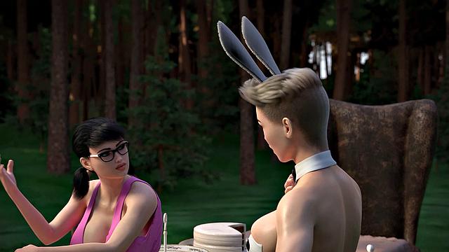 аниме-футанари алиса взялась за дело по-взрослому