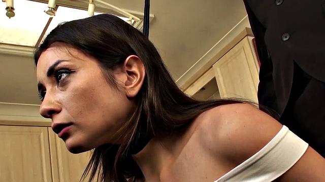 Gorgeous subslut facefucked and dommed by Pascal