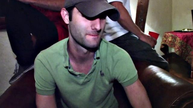 Str8 stud hazed and banged for voyeur fraternity party