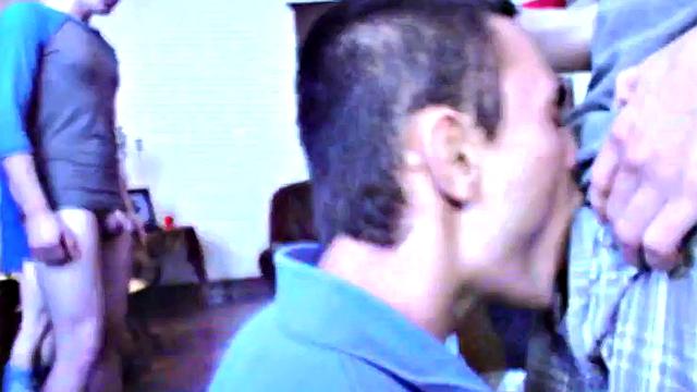 Str8 stud hazed and banged for voyeur fraternity party