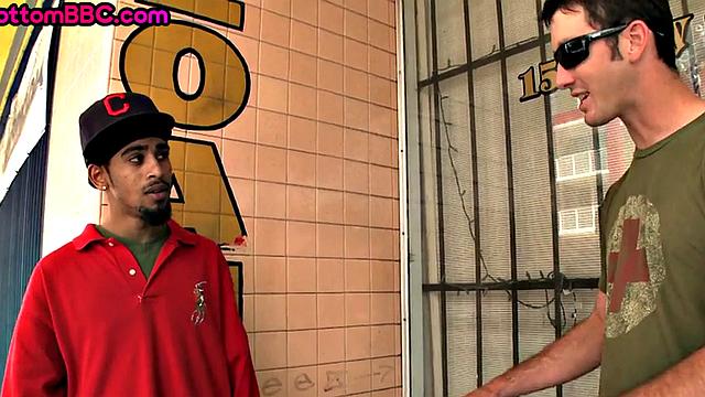 Skinny Black bottom fucked in ass for cash until cumshot