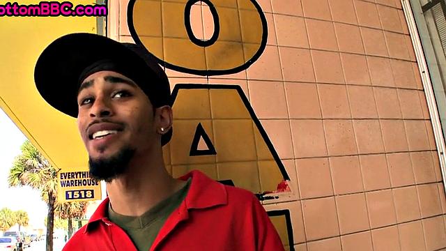 Skinny Black bottom fucked in ass for cash until cumshot