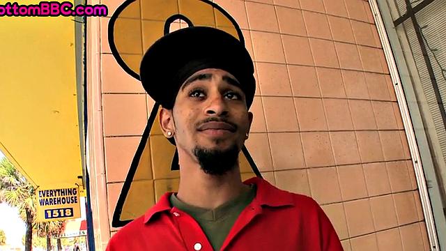 Skinny Black bottom fucked in ass for cash until cumshot