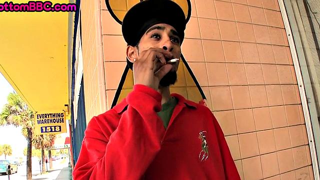 Skinny Black bottom fucked in ass for cash until cumshot