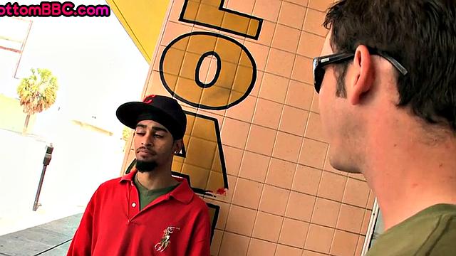 Skinny Black bottom fucked in ass for cash until cumshot