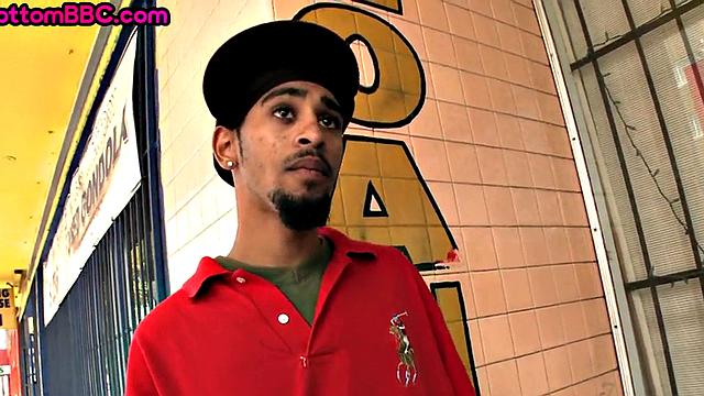 Skinny Black bottom fucked in ass for cash until cumshot