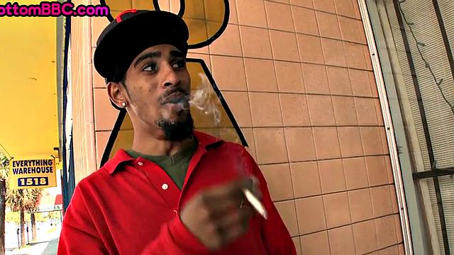 Skinny Black bottom fucked in ass for cash until cumshot