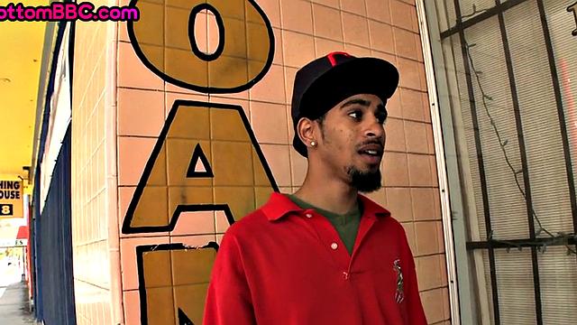 Skinny Black bottom fucked in ass for cash until cumshot