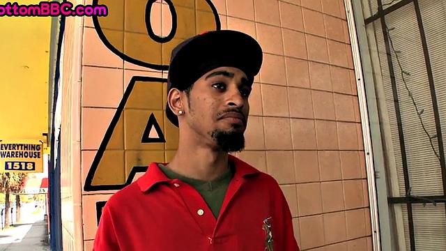 Skinny Black bottom fucked in ass for cash until cumshot