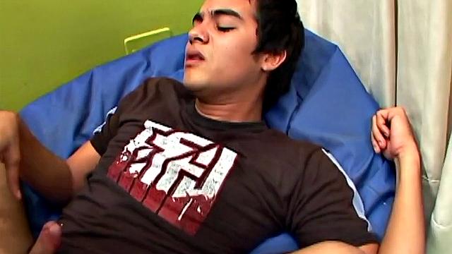 Sebastian has young Cristobal over for some kinky foot fetish. He has the boy suck his toes and then, after their pants off, the two play with each other's growing cocks.