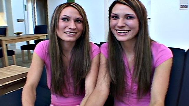 Tall sexy twins enjoying mutual masturbation