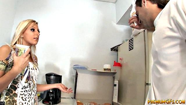 Lilly Kingston jacks off a dirty cock