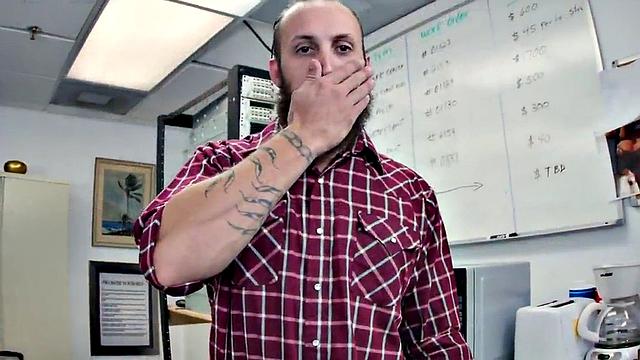 White gay smashed by big black cock in anal from behind