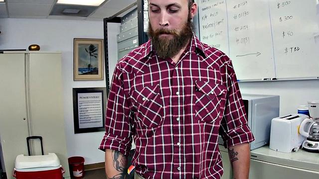 White gay smashed by big black cock in anal from behind