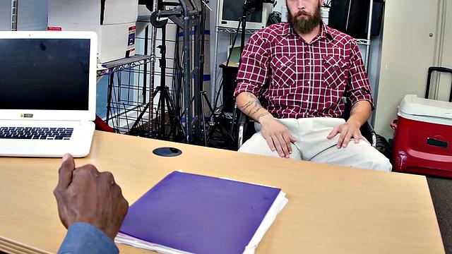 White gay smashed by big black cock in anal from behind