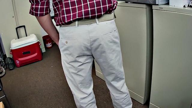 White gay smashed by big black cock in anal from behind