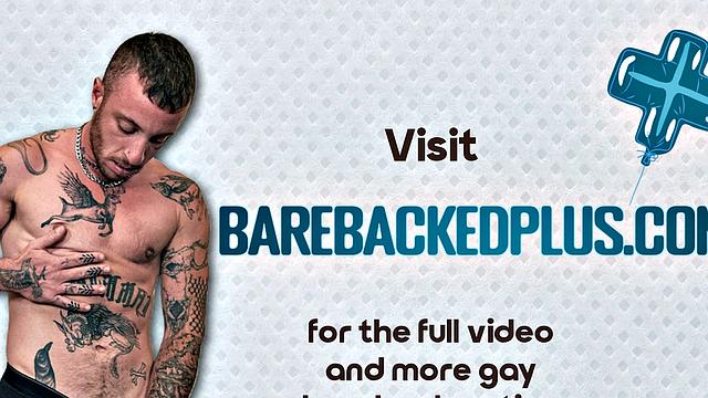 Breeding tattooed top fucks blond amateur stud