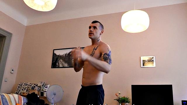 Str8 amateur Jock riding stranger's cock in POV for cash