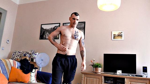 Str8 amateur Jock riding stranger's cock in POV for cash